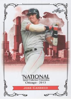 2013 Leaf National Convention #N-JC2 Jose Canseco Front