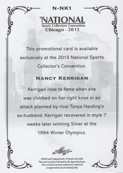 2013 Leaf National Convention #N-NK1 Nancy Kerrigan Back
