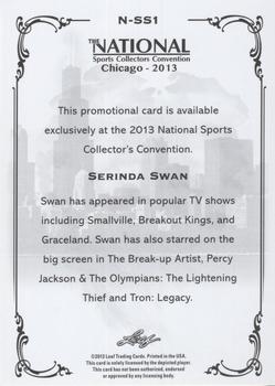 2013 Leaf National Convention #N-SS1 Serinda Swan Back