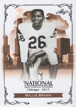 2013 Leaf National Convention #N-WB1 Willie Brown Front