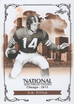 2013 Leaf National Convention #N-YAT Y.A. Tittle Front