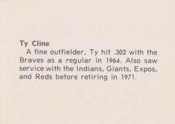 1978 Atlanta Sports Collectors Convention #NNO Ty Cline Back