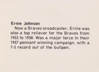 1978 Atlanta Sports Collectors Convention #NNO Ernie Johnson Back