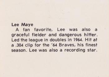 1978 Atlanta Sports Collectors Convention #NNO Lee Maye Back