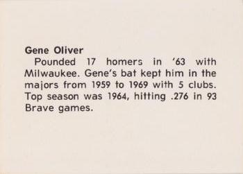 1978 Atlanta Sports Collectors Convention #NNO Gene Oliver Back