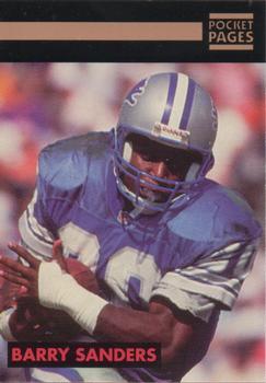 1992-94 Pocket Pages Cards #28 Barry Sanders Front