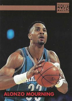 1992-94 Pocket Pages Cards #40 Alonzo Mourning Front