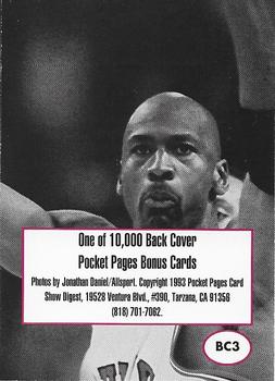 1992-94 Pocket Pages Cards - Bonus #BC3 Michael Jordan / Charles Barkley Back