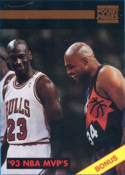 1992-94 Pocket Pages Cards - Bonus #BC3 Michael Jordan / Charles Barkley Front