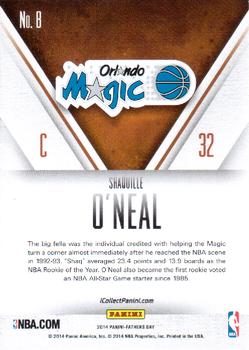 2014 Panini Father's Day - Legends #8 Shaquille O'Neal Back