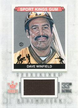 2012 Sportkings Series E - National Redemption Silver #SKR-27 Dave Winfield Front