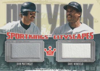 2012 Sportkings Series E - Cityscapes Silver Version #CS-07 Don Mattingly / Dave Winfield Front