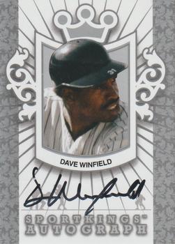 2012 Sportkings Series E - Autographs Silver Version #A-DWI2 Dave Winfield Front