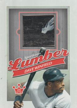 2012 Sportkings Series E - Lumber Silver Version #L-04 Dave Winfield Front