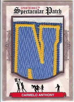 2012 Sportkings Series E - Spectacular Patch #SP-08 Carmelo Anthony Front