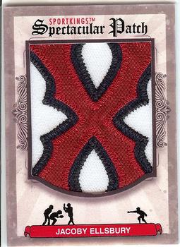 2012 Sportkings Series E - Spectacular Patch #SP-17 Jacoby Ellsbury Front
