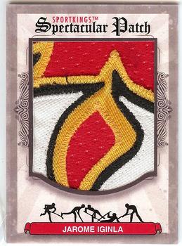 2012 Sportkings Series E - Spectacular Patch #SP-21 Jarome Iginla Front
