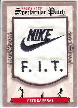 2012 Sportkings Series E - Spectacular Patch #SP-30 Pete Sampras Front