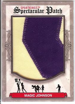 2012 Sportkings Series E - Spectacular Patch #SP-34 Magic Johnson Front