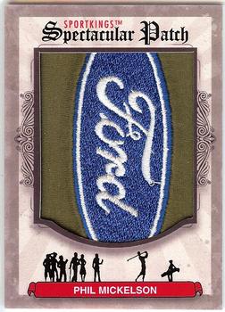 2012 Sportkings Series E - Spectacular Patch #SP-47 Phil Mickelson Front
