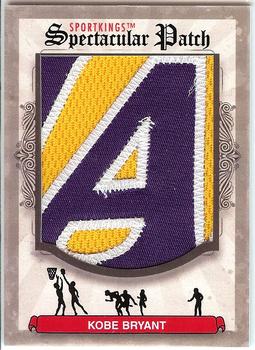 2012 Sportkings Series E - Spectacular Patch #SP-64 Kobe Bryant Front