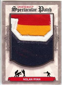2012 Sportkings Series E - Spectacular Patch #SP-66 Nolan Ryan Front