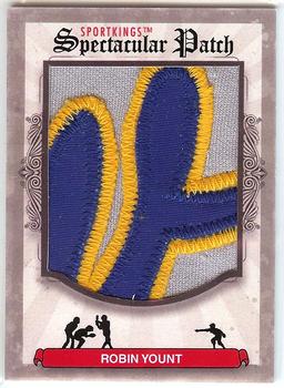 2012 Sportkings Series E - Spectacular Patch #SP-71 Robin Yount Front