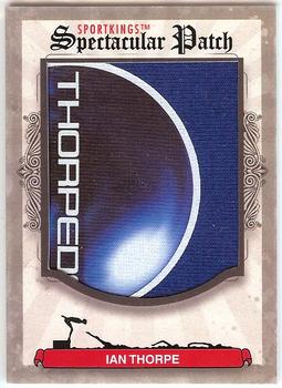 2012 Sportkings Series E - Spectacular Patch #SP-76 Ian Thorpe Front