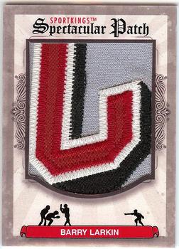 2012 Sportkings Series E - Spectacular Patch #SP-98 Barry Larkin Front