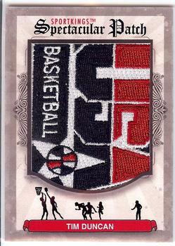 2012 Sportkings Series E - Spectacular Patch #SP-141 Tim Duncan Front