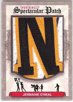 2012 Sportkings Series E - Spectacular Patch #SP-168 Jermaine O'Neal Front