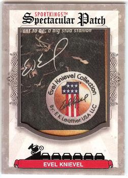 2012 Sportkings Series E - Spectacular Patch #SP-184 Evel Knievel Front