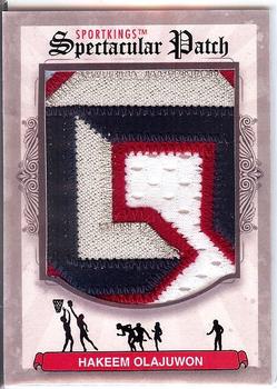 2012 Sportkings Series E - Spectacular Patch #SP-203 Hakeem Olajuwon Front