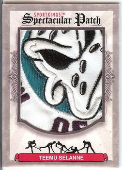 2012 Sportkings Series E - Spectacular Patch #SP-218 Teemu Selanne Front