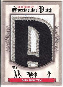 2012 Sportkings Series E - Spectacular Patch #SP-222 Dirk Nowitzki Front