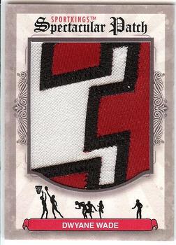 2012 Sportkings Series E - Spectacular Patch #SP-225 Dwyane Wade Front