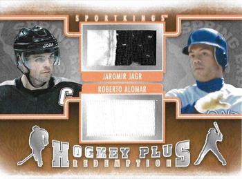 2012 Sportkings Series E - Spring Expo Hockey Plus Redemption Silver #HPR-17 Jaromir Jagr / Roberto Alomar Front