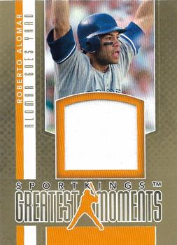 2012 Sportkings Series E - Greatest Moments Gold Version #GM-01 Roberto Alomar Front