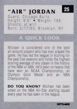 1991 Tuff Stuff Jr. Magazine #25 Michael Jordan Back