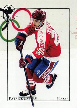 1992 BNA Canadian Winter Olympic Medal Winners #26 Patrick Lebeau Front