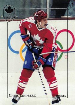 1992 BNA Canadian Winter Olympic Medal Winners #27 Chris Lindberg Front