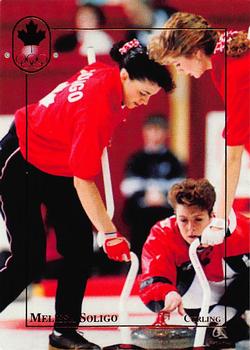 1992 BNA Canadian Winter Olympic Medal Winners #45 Melissa Soligo Front