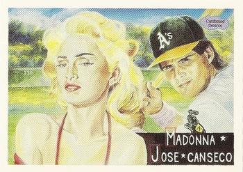 1991 Cardboard Dreams (unlicensed) #5 Madonna / Jose Canseco Front