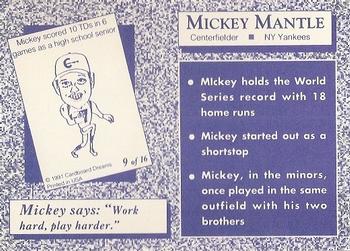 1991 Cardboard Dreams (unlicensed) #9 Mickey Mantle Back