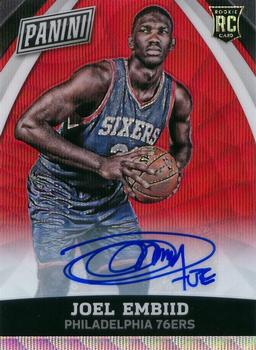 2015 Panini The National VIP - Red Wave #17 Joel Embiid Front