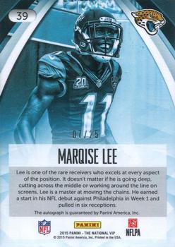 2015 Panini The National VIP - Red Wave #39 Marqise Lee Back