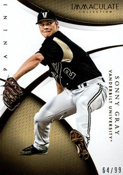 2015 Panini Immaculate Collection Collegiate #92 Sonny Gray Front