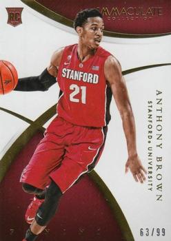 2015 Panini Immaculate Collection Collegiate #105 Anthony Brown Front