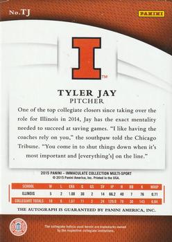 2015 Panini Immaculate Collection Collegiate #393 Tyler Jay Back