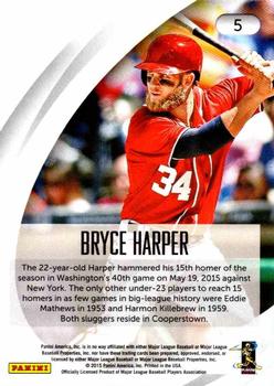 2015 Panini The National #5 Bryce Harper Back